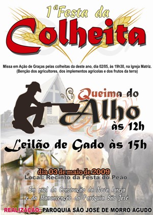 MORRO AGUDO PREPARA SUA 1ª FESTA DA COLHEITA