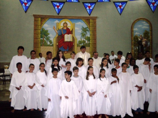 1ª EUCARISTIA NA PARÓQUIA SANTO ANTONIO DE PÁDUA EM BARRETOS