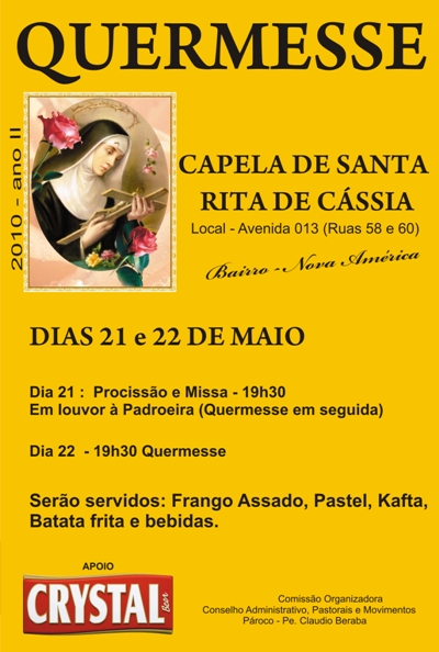 COMUNIDADE SANTA RITA DE BARRETOS REALIZA QUERMESSE