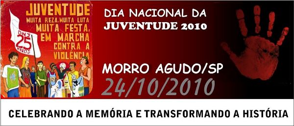 DIA NACIONAL DA JUVENTUDE EM MORRO AGUDO NO DOMINGO