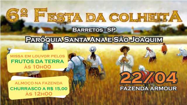 Paróquia S. Ana e S. Joaquim prepara a 6ª Festa da Colheita