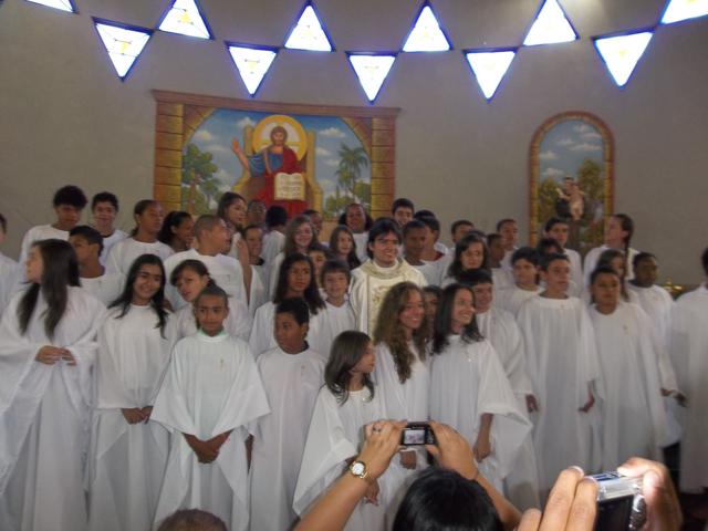 Celebração da 1ª Eucaristia na Paróquia Santo Antônio de Pádua