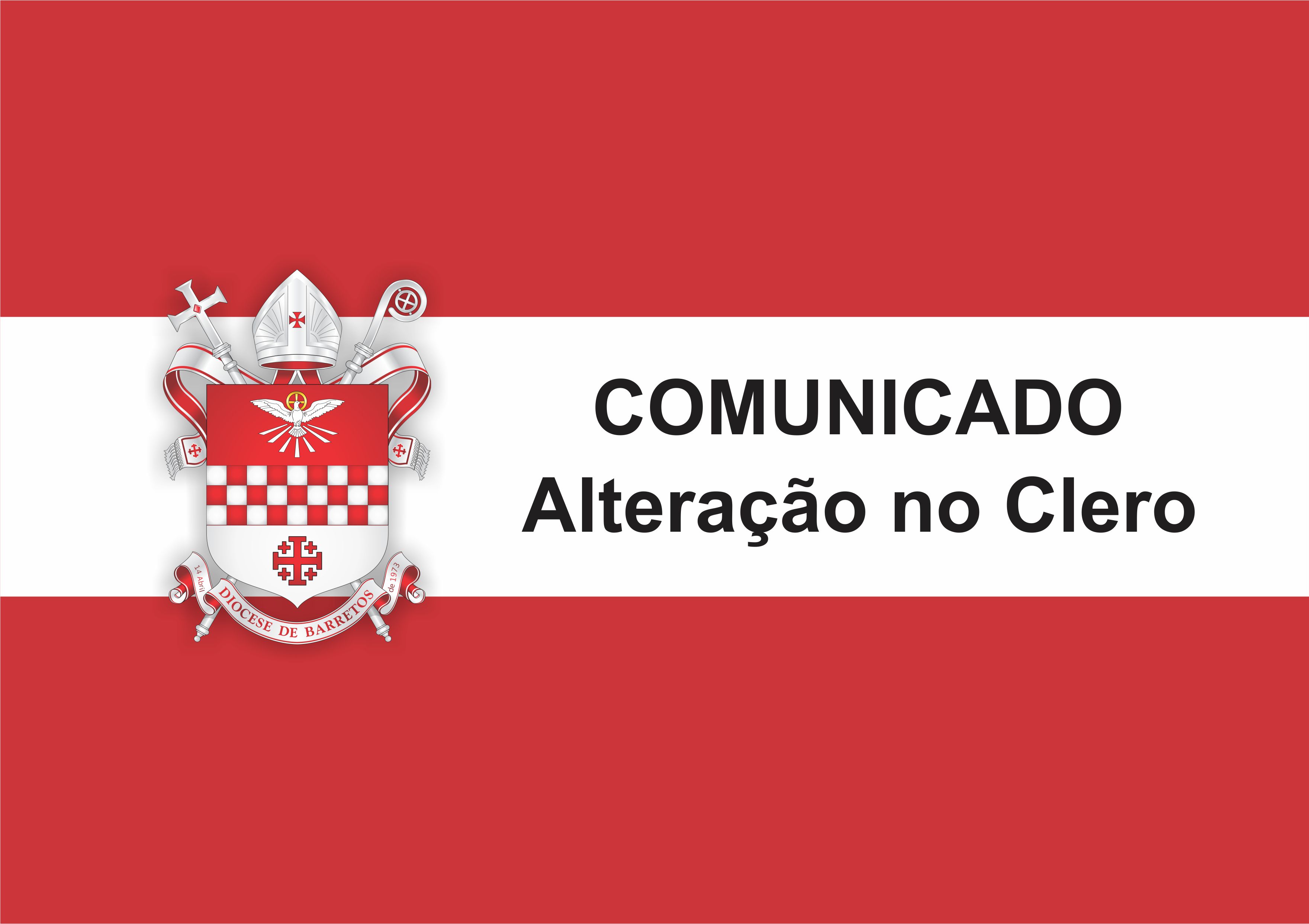 Dom Milton anuncia alterações no clero diocesano