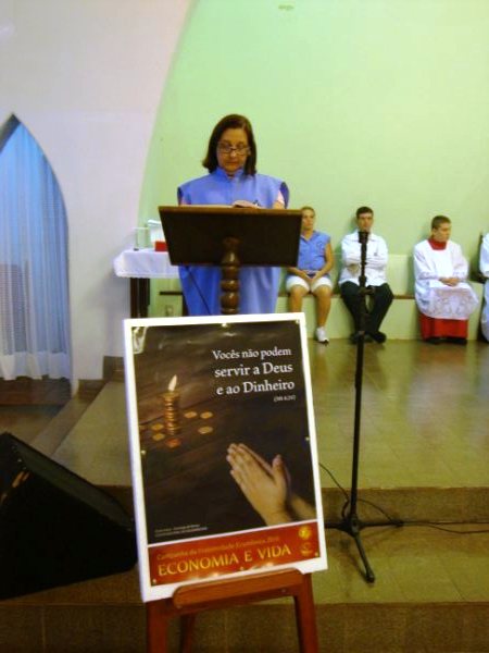 MISSA DE CINZAS A ABERTURA DA CFE-2010 NA PARÓQUIA SANTA ANA DE BARRETOS