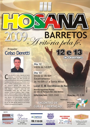 3º HOSANA BARRETOS EM DEZEMBRO