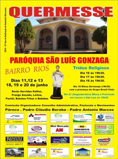 QUERMESSE NA PARÓQUIA SÃO LUÍS GONZAGA A PARTIR DE SEXTA-FEIRA