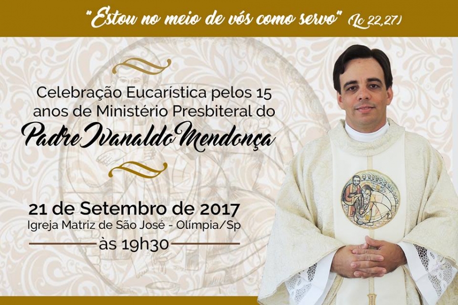 Padre Ivanaldo celebra 15 anos de ordenação presbiteral